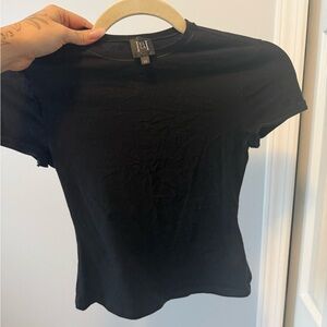 HELSA BABY TEE IN 2nd skin jersey- XS